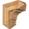 Ekena Millwork Imperial Arts and Crafts Rough Sawn Bracket w/ Offset Brace, Western Red Cedar, 8"W x 18"D x 18"H BKT0806X18X18IMP03RWR - alternate 1